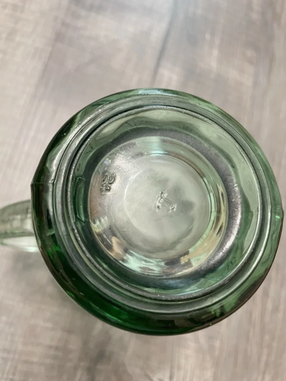 Vintage Coca-Cola Heavy Green Glass With Handle Coke Float Mug Cup Libby